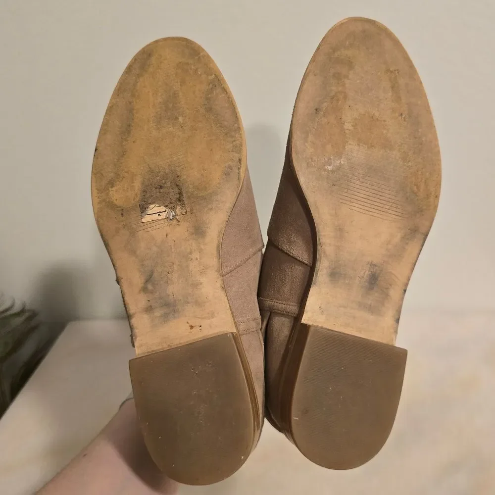 Michael Kors Salem Tan suede Booties Women's Size 7